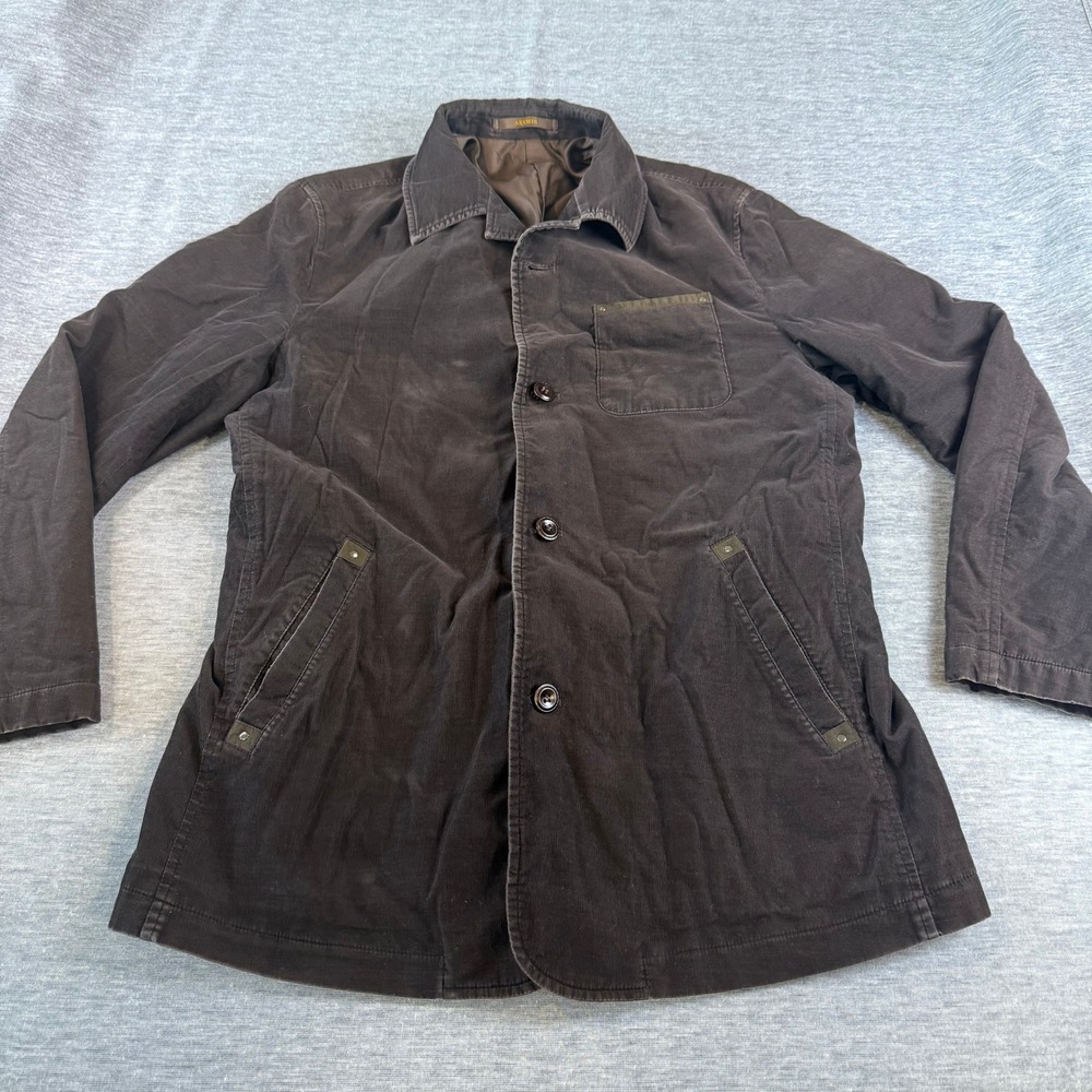 Vintage Aramis Brown‎ Corduroy Blazer Jacket Button Front Lined Rare Find